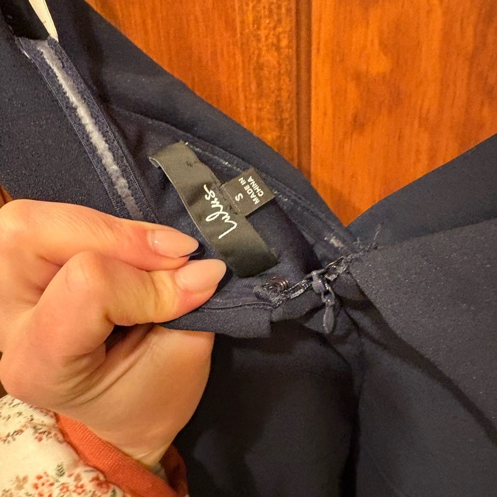 Lulu's Navy Off-Shoulder Dress - Picture 5 of 5